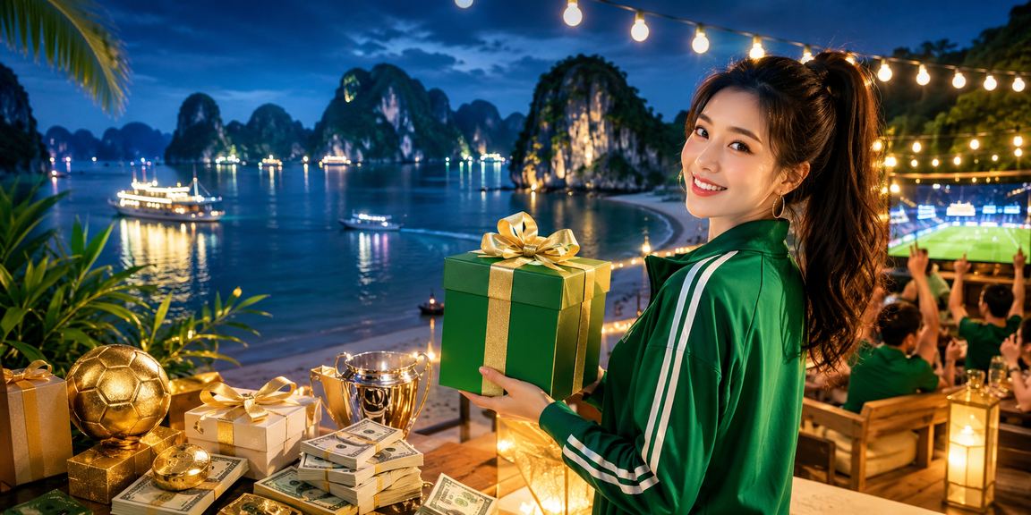 Người dùng nhận cashback bonus khi đặt cược trên bãi biển Hạ Long